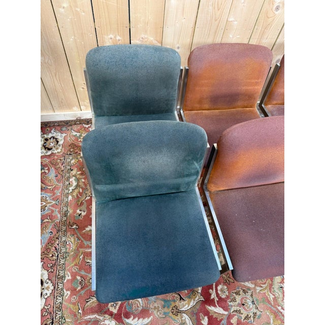 1970s Chairs in Stainless Steel, 1970, Set of 8 For Sale - Image 5 of 10