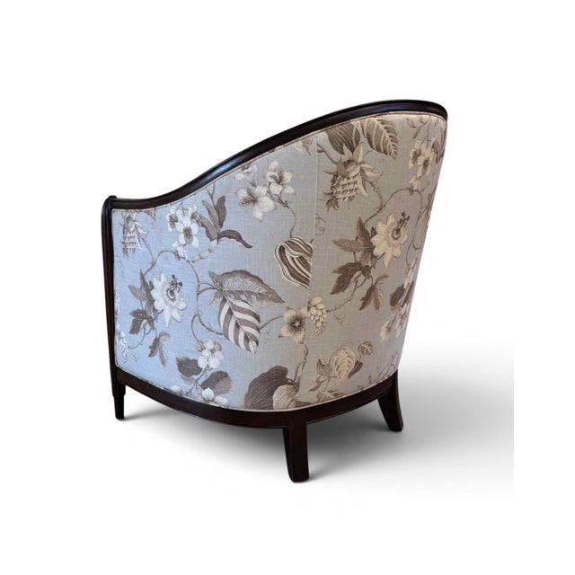 Wood Thomasville Art Deco Lounge Chair For Sale - Image 7 of 15