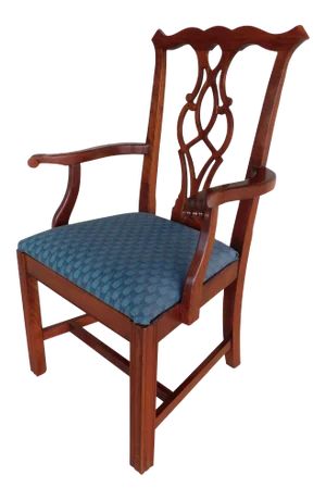 Statton Chippendale Style Mahogany Arm Chair