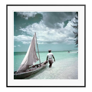 Toni Frissell 'Jamaica Boat' Archival Pigment Print Framed in Black For Sale