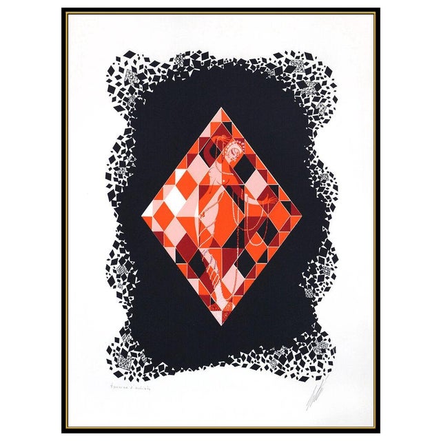 Art Deco 1970s Diamond, Erté For Sale - Image 3 of 6