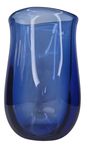 Danish Blue Sapphire Vase by Per Lütken for Holmegaard, 1950s