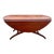 Early 20th Century Antique Regency Style Drop Leaf Leather Top Round Adjustable Coffee Side Table For Sale