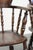 Antique Late 19th Century English Wooden Captain Chairs, Set of 4 For Sale - Image 16 of 18