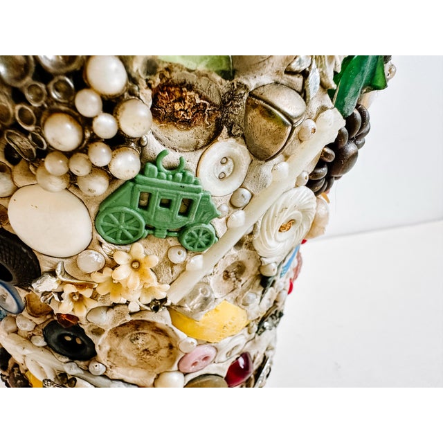 Vintage Memory Ware Clay Sculptural Planter Pot For Sale - Image 6 of 12