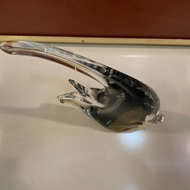 Seguso 1980s Modernist Murano Glass Sculpture of Tropical Fish by Seguso For Sale - Image 4 of 10