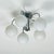 Chrome-Plated Atomic Sputnik Chandelier with White Glass Balls, 1970s For Sale - Image 11 of 11