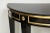 Bespoke Pair of Brass-Banded Demilune Consoles in the Neoclassic Manner For Sale - Image 9 of 12
