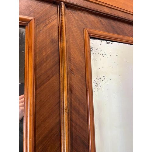 French Carved Mirrored Wardrobe For Sale - Image 14 of 18