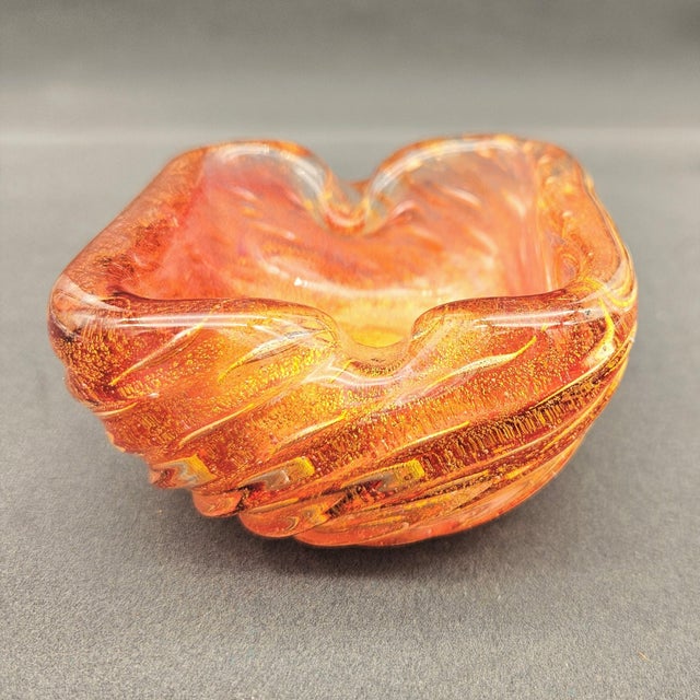 Murano Glass Ashtray by Ercole Barovier & Toso, Italy, 1950s, in Flawless conditions. Designed 1950 to 1959 I have...