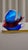 Vintage Murano Style Hand Blown Glass Coastal Angelfish Sculpture / Paper Weight – Blue Red Tropical Fish 6" For Sale - Image 12 of 12
