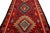 Red Vintage Kilim Handmade Flatweave Red Geometric Wool Runner 5' 3'' X 10' 11'' For Sale - Image 8 of 11