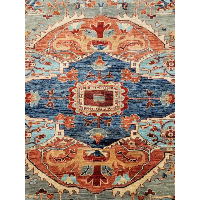 Traditional Handmade Traditional Design Wool Rug. 7'10" X 9'9" For Sale - Image 3 of 3