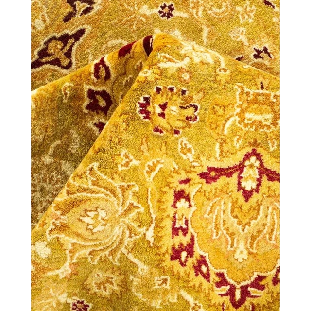 Textile Mogul, One-of-a-Kind Hand-Knotted Area Rug in Green, 6' 2" x 8' 10" For Sale - Image 7 of 8