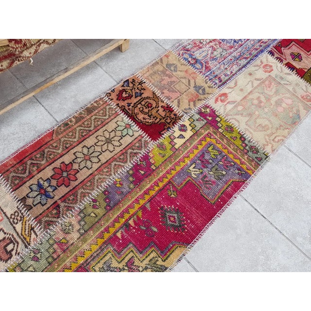 Mid 20th Century Anatolian Kurdish Tribal Wool Runner For Sale - Image 4 of 10