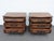 French Heavy Carved Large Nightstands Commodes Small Dressers Chests a Pair 6459 For Sale - Image 15 of 18