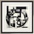 Contemporary 20" X 20" Black and White Abstract Minimalist Limited Edition Print For Sale - Image 3 of 3