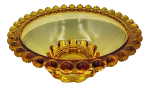 Art Deco Glass Brockwitz Sugar Bowl, 1930s