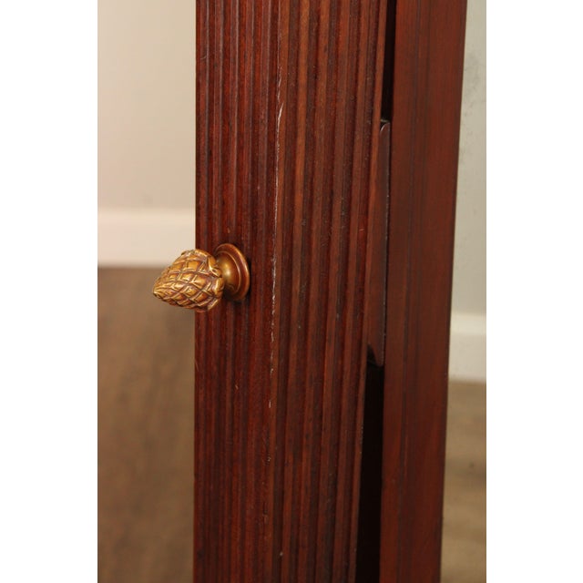 Antique 19th Century Empire Style Mahogany Cheval Mirror On Brass Paw Feet For Sale In Philadelphia - Image 6 of 12