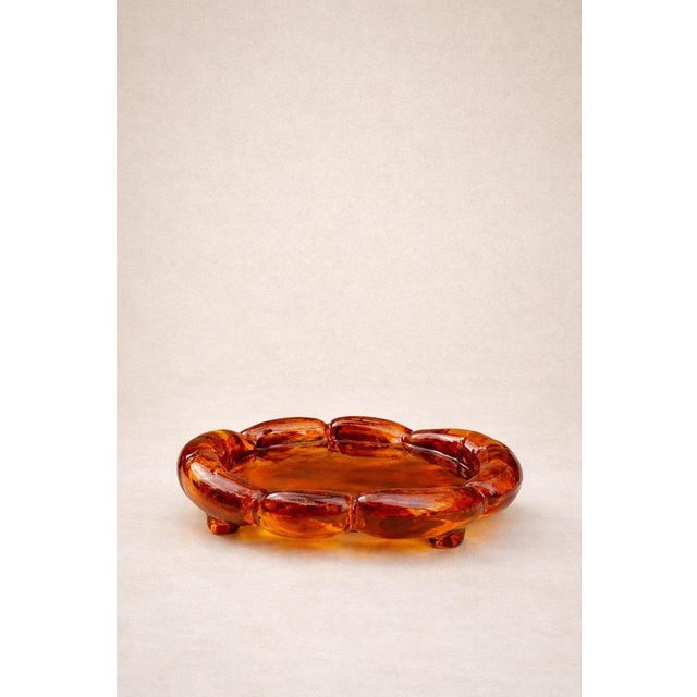 Sunburst Moll 1.0 Sculptural Tray in Hand Molded Resin by Szymon Keller. Dimensions: W 46 x D 36 x H 5 cm. Materials: Hand...