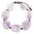 2000s Oscar De La Renta Necklace Choker Amethyst Large Smooth Tumble Beads Signed For Sale
