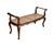 1910s French Louis XV Style Double-Seat Walnut Bench With Caned Seat For Sale - Image 5 of 12