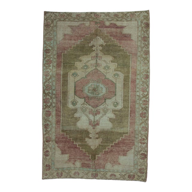 Turkish Vintage Rug 4'8" x 7'4" #20685 For Sale