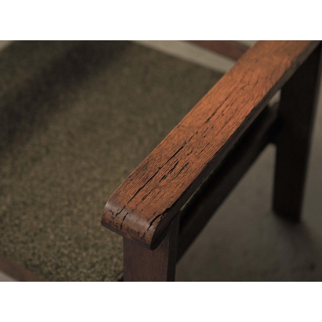 French Modernist Reconstruction Oak Armchairs, 1940s, Set of 2 For Sale - Image 12 of 16
