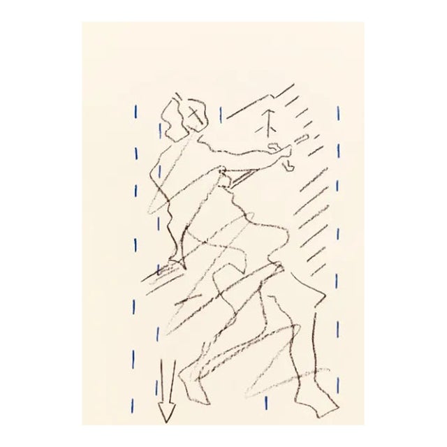 Pierre Buraglio Lithograph N10-1 Ruben 1988 For Sale