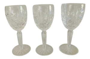 90's Waterford Crystal Glengarriff Pattern Steam Ware S/3