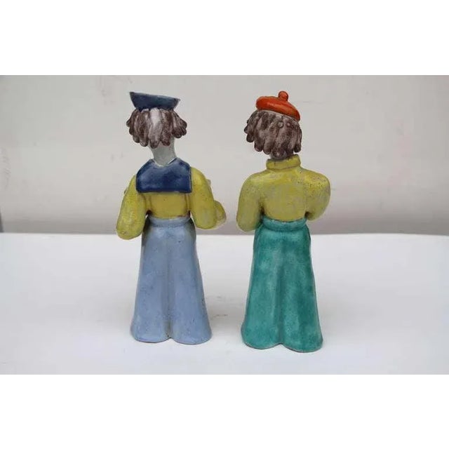 Ceramic Secessionist Figures by Hungarian Maria Rahmer For Sale - Image 7 of 10