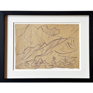 Christian Rohlfs, Berg, Drawing, Certificate of Authenticity, Provenance: Paul Vogt, Essen For Sale