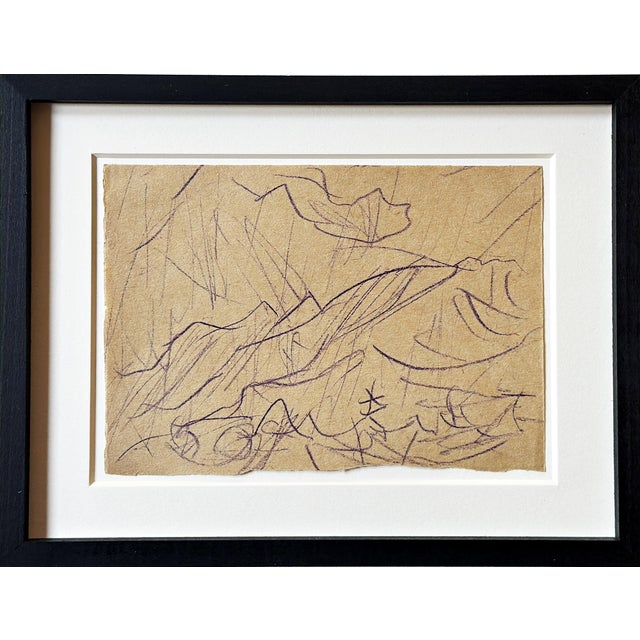 Christian Rohlfs, Berg, Drawing, Certificate of Authenticity, Provenance: Paul Vogt, Essen For Sale