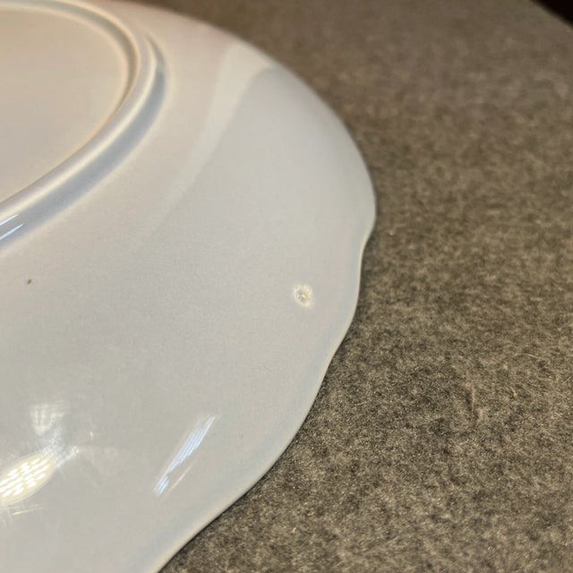 Cornflower Blue 1980s Cornflower Blue Chop Plate Round Platter by Mikasa For Sale - Image 8 of 10