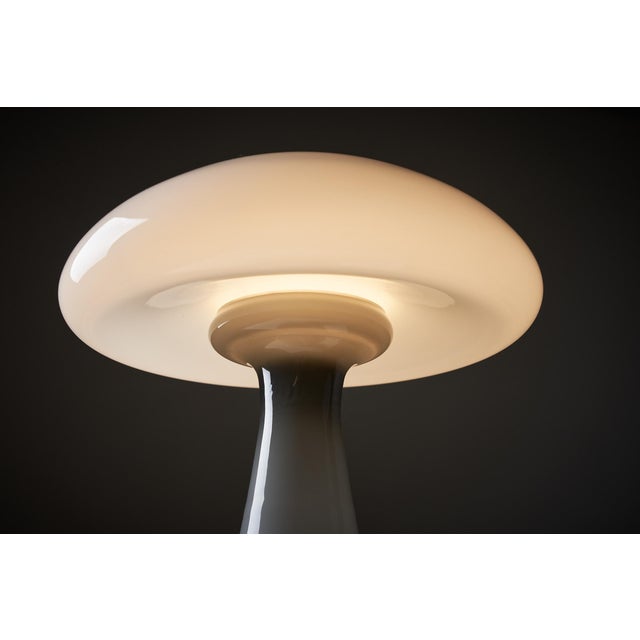 Glass Vintage Italian Glass Mushroom Table Lamp from Vistosi, 1960 For Sale - Image 7 of 14