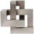 Mid-Century Modern NOIR Illusion Object, Antique Silver For Sale - Image 3 of 3