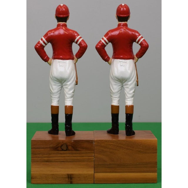 Mid 20th Century Pair X "21" Club Red Coat Jockey Bookends For Sale - Image 5 of 6