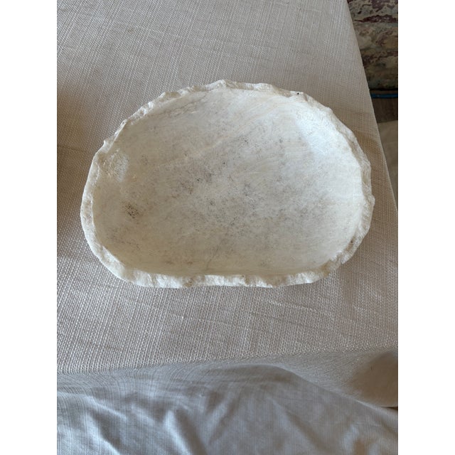 Raw Edge White Onyx Bowl [2 Available] For Sale - Image 18 of 18