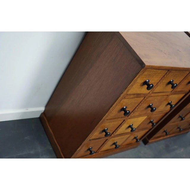 Vintage French Oak Apothecary Cabinet, 1930s For Sale - Image 6 of 17