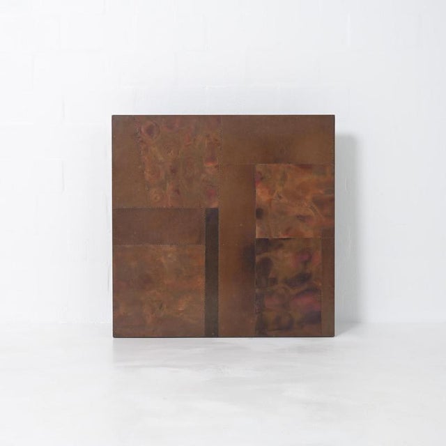 Metal Copper Coffee Table by Lorenzo Burchiellaro, 1970s For Sale - Image 7 of 18