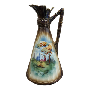 Antique Czechoslovakian Porcelain Ewer Pitcher Vase