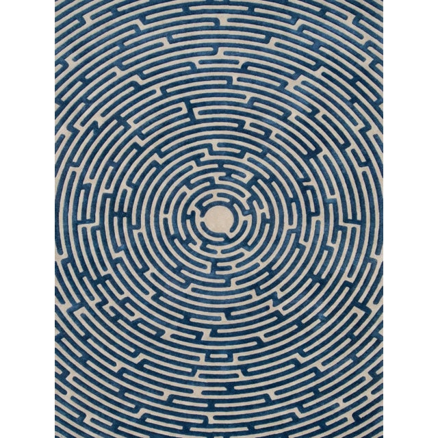Walk the maze with the Amiens circular rug design, named after the second-largest labyrinth in the Amiens Cathedral in...