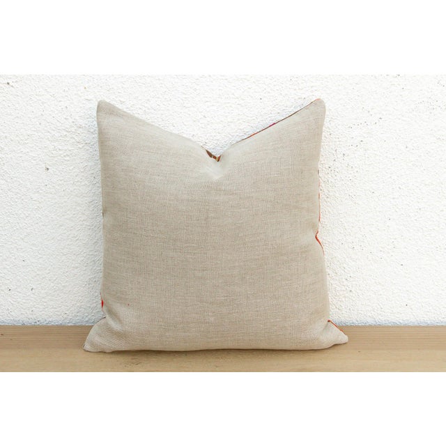 19th Century Patiala Wonder, Antique Phulkari Pillow Cover For Sale - Image 5 of 6