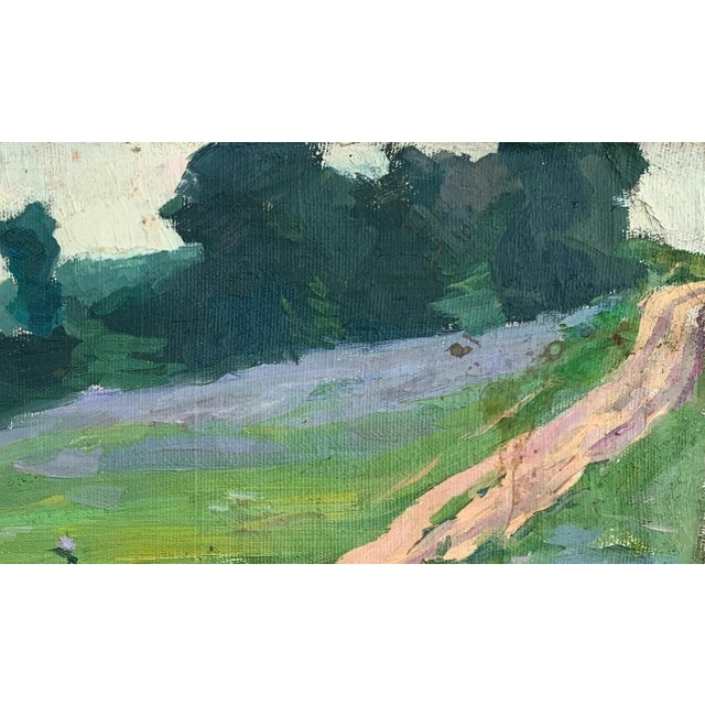 Realism Forest Landscape Oil Painting, Ukrainian Soviet Art, 1964 For Sale - Image 3 of 6