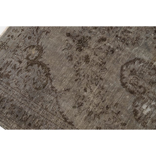 Grey Vintage Anatolian Wool Carpet For Sale - Image 6 of 10