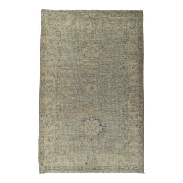 Oushak Rug 3'4" x 5'2" #21331 For Sale