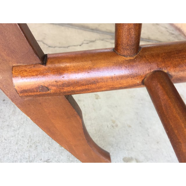 Wood Vintage Mid-Century Rocker For Sale - Image 7 of 10