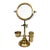Antique Brass Shaving Mirror For Sale