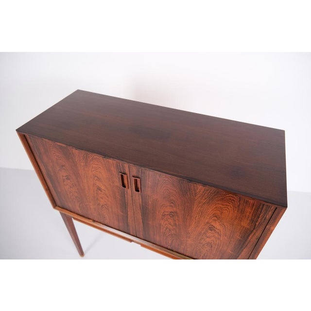 Brown Vintage Danish Cabinet in Rosewood from Bornholm Furniture Factory, 1960s For Sale - Image 8 of 13
