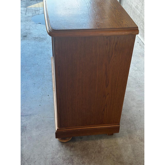 Mid-Century Oak Chest of 4 Drawers, 1950s For Sale - Image 6 of 18